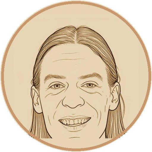 Stylized fine-line illustrated avatar of Martin Kleppmann (AI-generated interpretation)